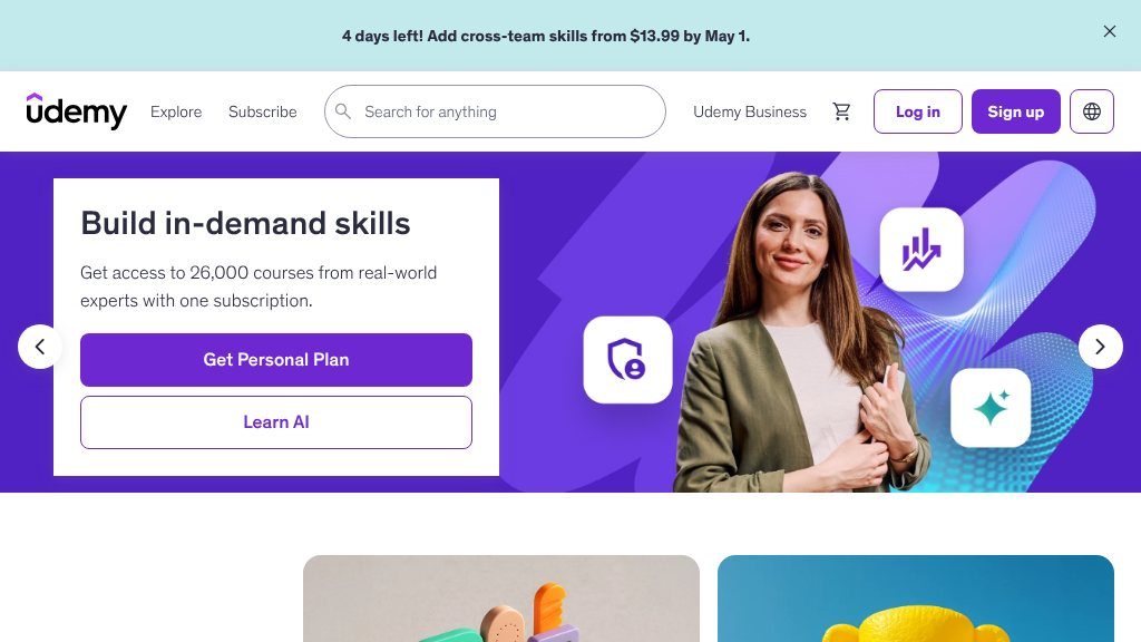 Screenshot of Udemy: Your Gateway to Affordable Online Learning