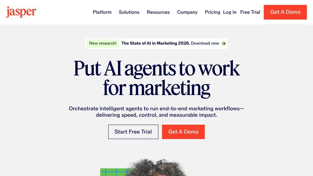 Screenshot of Jasper: Unleash AI-Powered Marketing Transformation